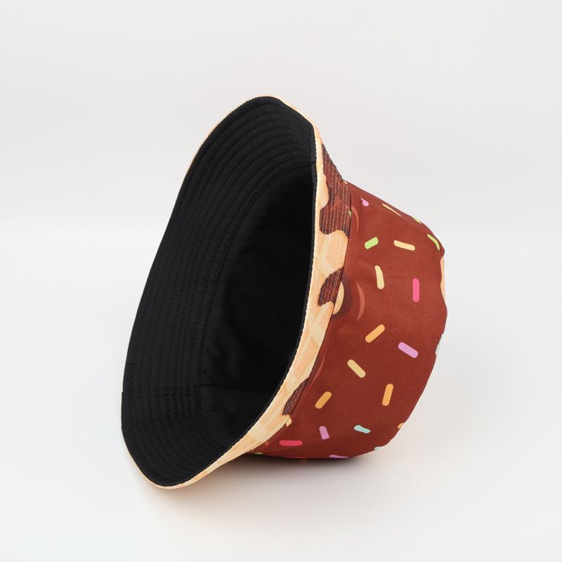 Cappello da pescatore alla moda, versatile, con stampa di palme da cocco, cappello da pescatore, parasole per esterni e protezione solare_voghion.com