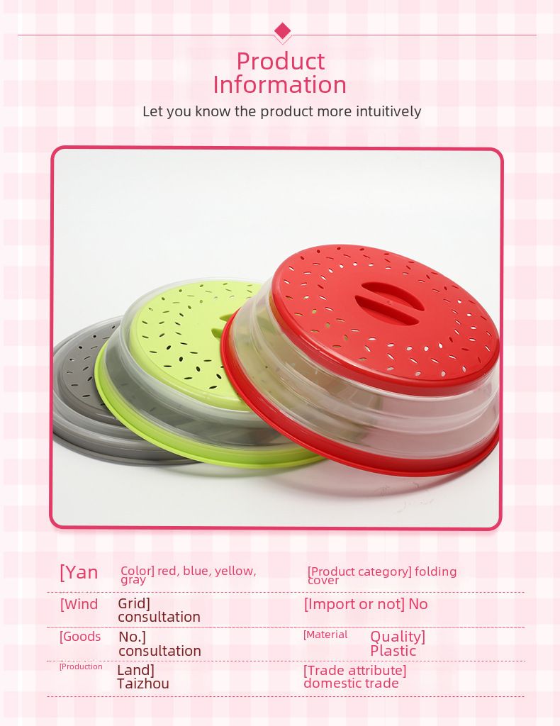 Magnetron oven opvouwbare afdekking magnetron oven plastic afdekking opvouwbare plastic magnetron oven afdekking opvouwbare afdekking_voghion.com
