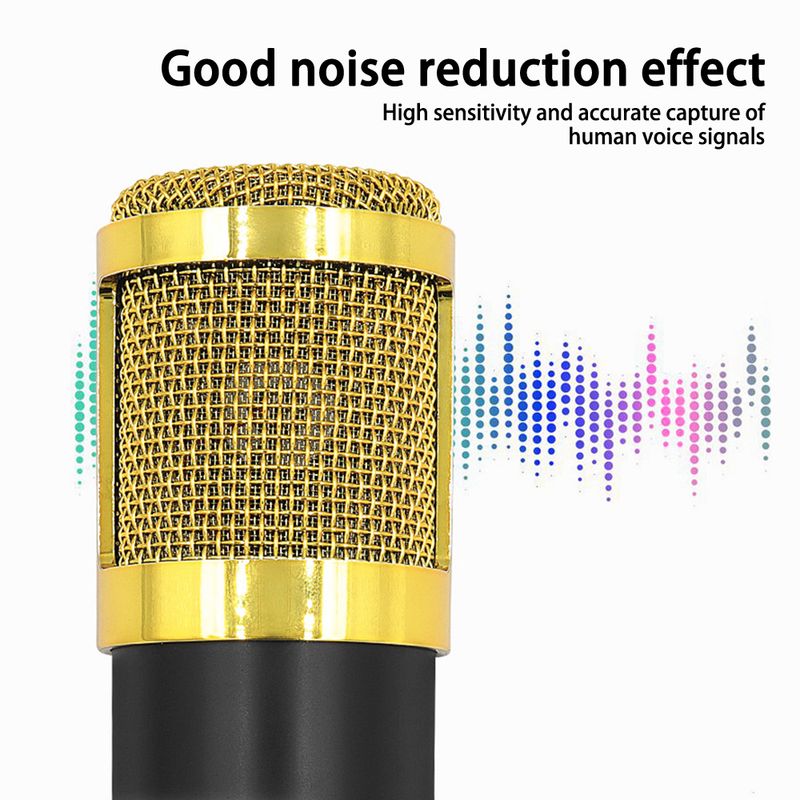 Micrófono de capacitancia de anclaje profesional Conexión inalámbrica Bluetooth para PC Karaoke Transmisión en vivo Grabación en estudio_voghion.com
