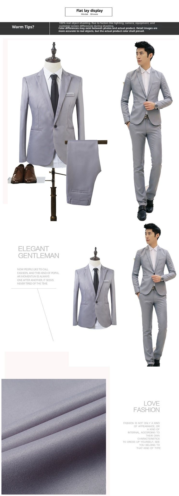 boy 2022 Spring And Autumn Men's Set Korean Version Slim Fit Youth Jacket Fashion Groomsman Suit Wholesale_voghion.com