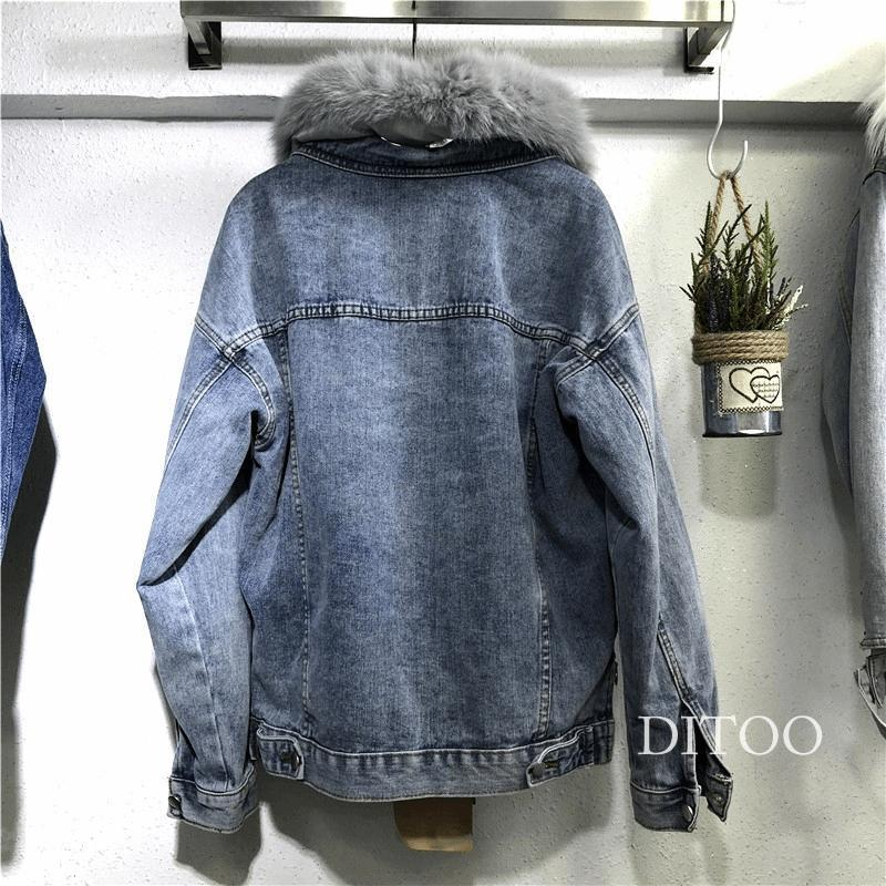 Jeanskappa, kort, ny 2023 vintertank plysch, avtagbar bomullsrock, förtjockad_voghion.com