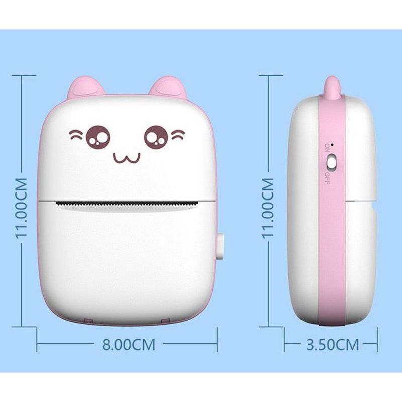 Error Correction Printer Adhesive Label Thermal Meow Machine Children Student Gift Photo Wireless Portable_voghion.com