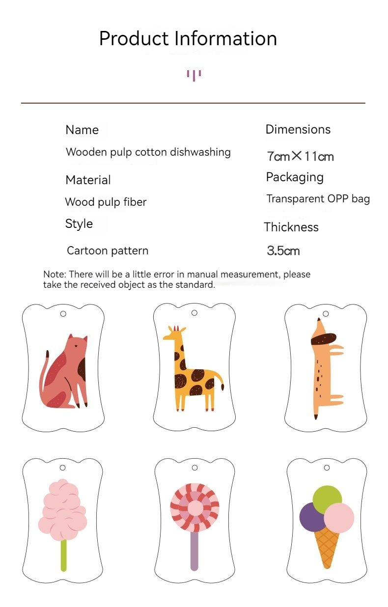 Thickened dishwashing wood pulp cotton sponge wipe, scouring cloth, oil free kitchen brush, utensil, cloth towel_voghion.com
