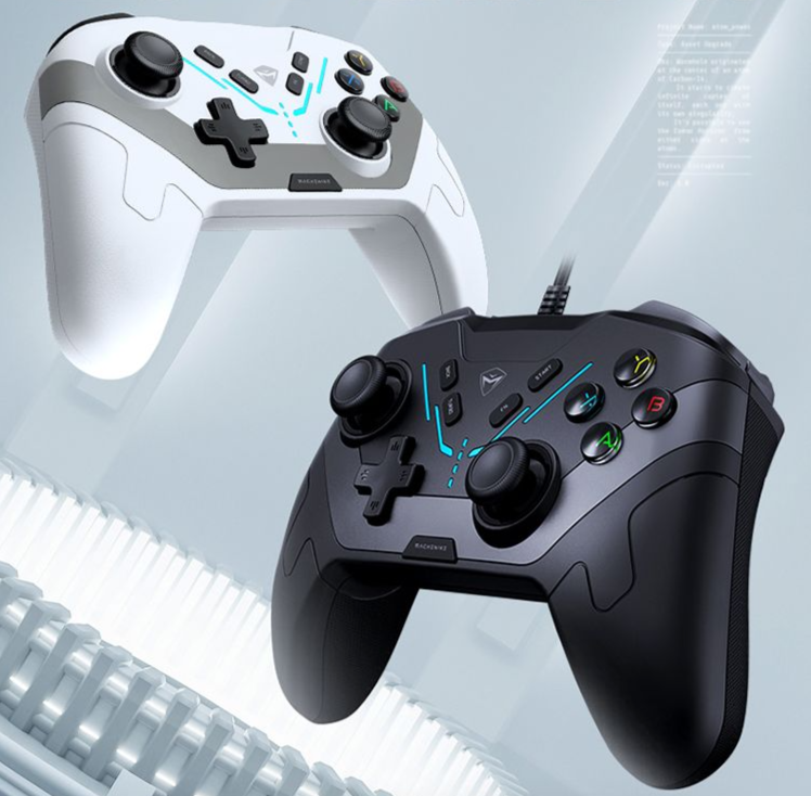Gamepad Mechanic G5 cablato per PC con sensore di movimento a induzione magnetica Hall completa, sparatutto FPS con grilletto lineare_voghion.com