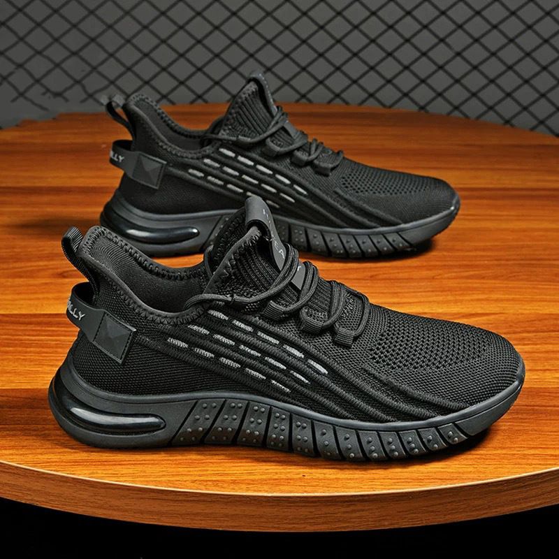 Scarpe da uomo in cocco, scarpe in rete, scarpe sportive versatili in tessuto Fly, scarpe da corsa casual da uomo_voghion.com