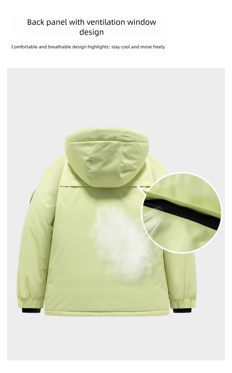 Conjunto de traje de invierno para niños, cálido, impermeable, resistente al viento, profesional, de una pieza, para niñas_voghion.com