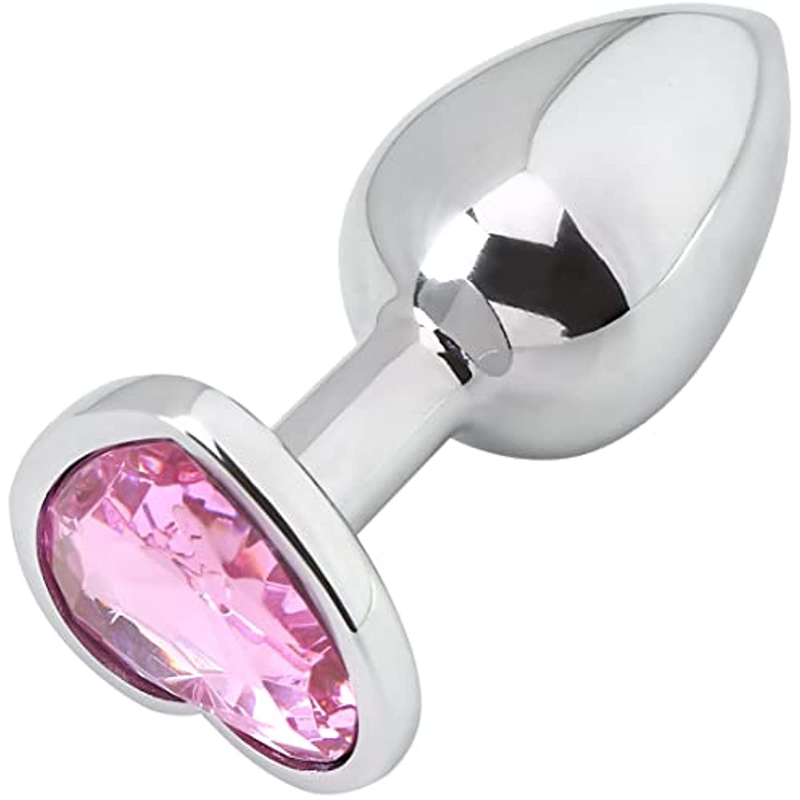 Edelstahl 2,8 CM Anal Plug Herz Metall Butt Plug Sex Spielzeug für Frauen Mann Wasserdicht Schmuck Perlen Erwachsene_voghion.com