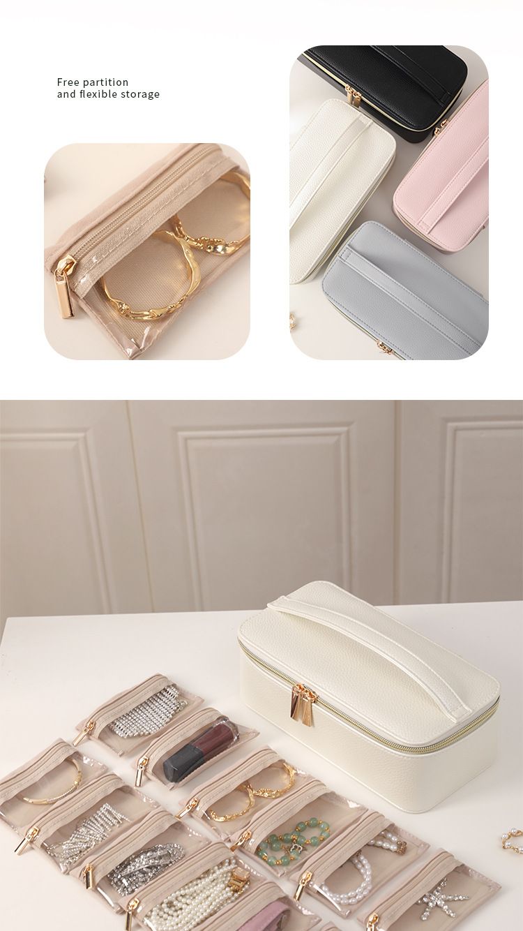 Tragbarer Schmuck-Organizer für 12 Teile – Reisefreundliches Etui für Ohrringe, Ringe, Armbänder, Halsketten und Uhren_voghion.com