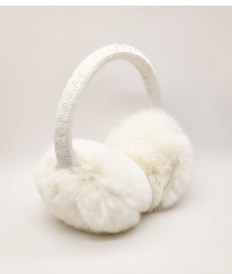 New Winter Rabbit Warmers Protection Anti-Freeze Fur Covers European And American Style Women's Plush Cold-Proof Ear_voghion.com