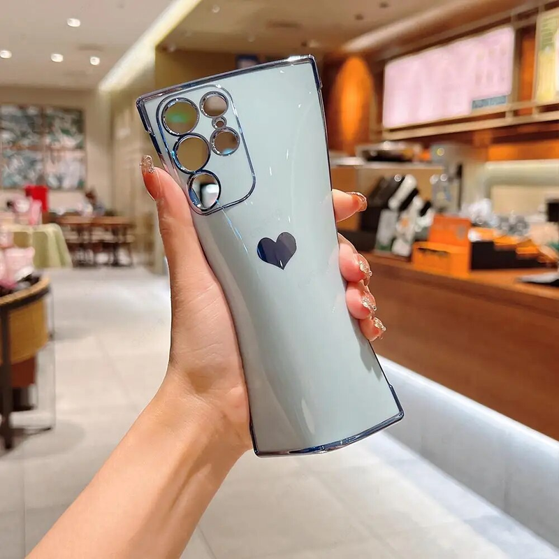 Love Heart telefoniümbris Samsung Galaxy S24 S22 Ultra S21 S20 FE S23 Plus põrutuskindel Protective Funda jaoks_voghion.com
