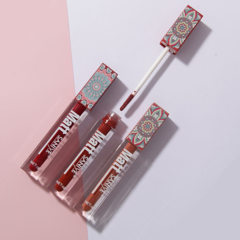 Nude 13 Colors Brown Matte Liquid Lipstick Waterproof Nude Red Long Lasting Non-stick Cup Lip Gloss Women_voghion.com