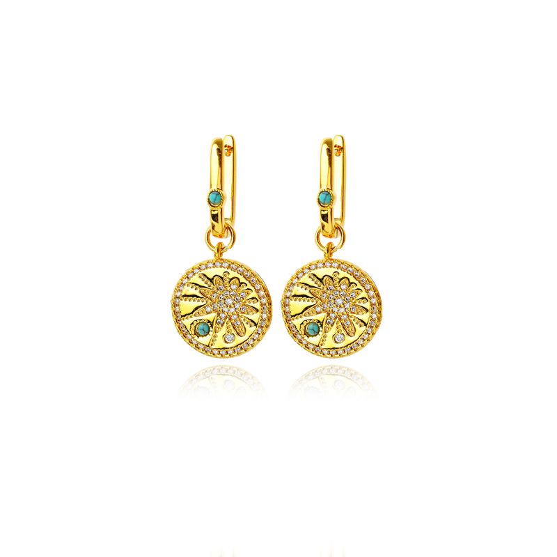 Damenohrringe Yang Zi im gleichen Stil, neue luxuriöse High-End-Meteor-Hängeohrringe, modisches Design mit Hexagramm-Stern_voghion.com