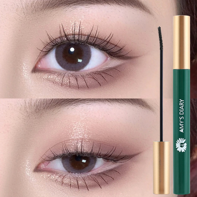 Occhi waterproof neri Lunghezza mascara extension Fibra di seta nera occhi neri Occhi da donna neri senza macchie e senza sudore_voghion.com