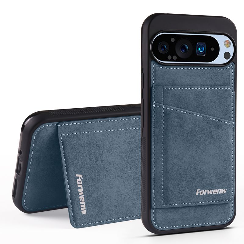 Built-Iip Leather Case For Google Pixel 9A 9 8 Pro XL 8A Business Magnetic Flip Wallet Card Phone Cover Etui Coque_voghion.com