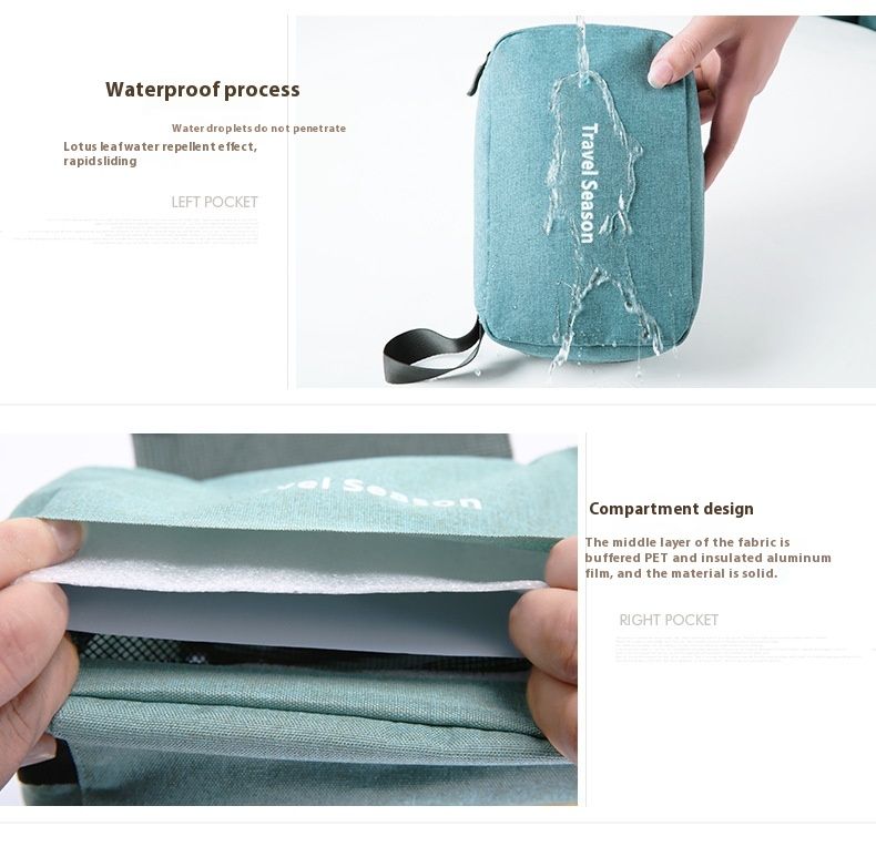 Cationic Dry Wet Separation Toiletry Bag Travel Portable and Hanging Toiletry Storage Bag for Men and Women Toiletry Storage Bag_voghion.com