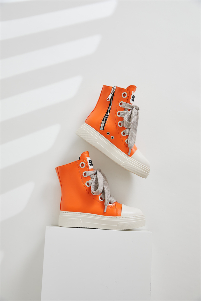 2024 Cross border North American large size high top shoes for women camouflage thick sole thick shoelaces foreign trade casual sneakers _voghion.com