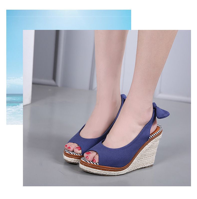 Γυναικεία Παπούτσια Άνοιξη και Καλοκαίρι, Νέα Ρωμαϊκά Στυλ, Γυναικεία Σανδάλια με Τακούνι Σφήνας, Ψαροστάσιο, Λουράκι Πίσω, Γυναικεία Παπούτσια, Μεγάλα Σανδάλια Εξωτερικού Εμπορίου, Φλατ_voghion.com