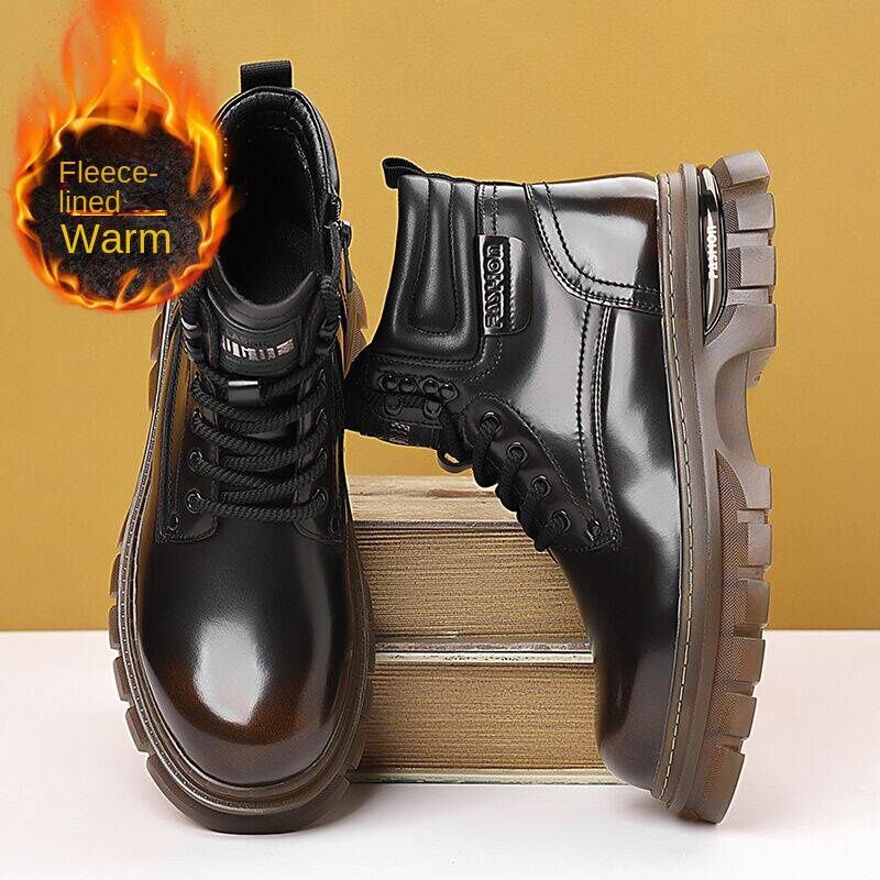 Outdoor Casual dicke Sohlen High Top Schuhe Arbeitskleidung Retro Martin Stiefel_voghion.com