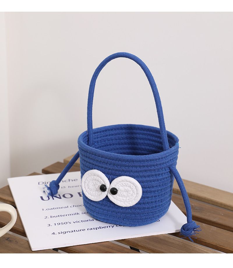 Borsa creativa in paglia intrecciata con palline di carbone nero, nuova borsa da spiaggia per le vacanze con borsa intrecciata a secchiello vuoto carino_voghion.com