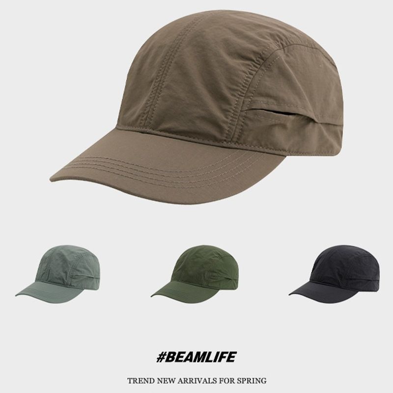 Dames Lente Zomer Sneldrogende Hoed Buiten Functioneel Honkbal Unisex Effen Kleur Zachte Top Zonnescherm Eendenbek Pet Voor Heren_voghion.com