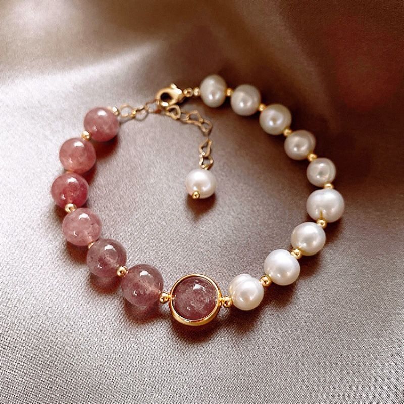 Natürliches Phantom-Amethyst-Armband Light 2025 High-End-Aquamarin-weißer Kristall-Modeschmuck für Frauen_voghion.com