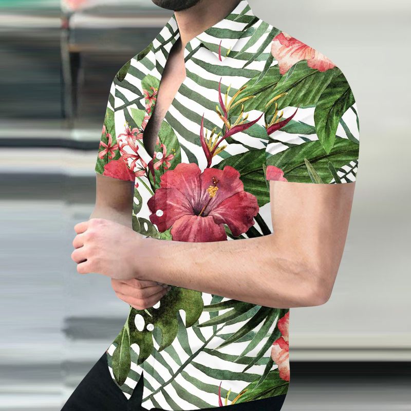 Poletna nova moška majica s kratkimi rokavi s 3D digitalnim tiskom in večjo velikostjo za prosti čas_voghion.com