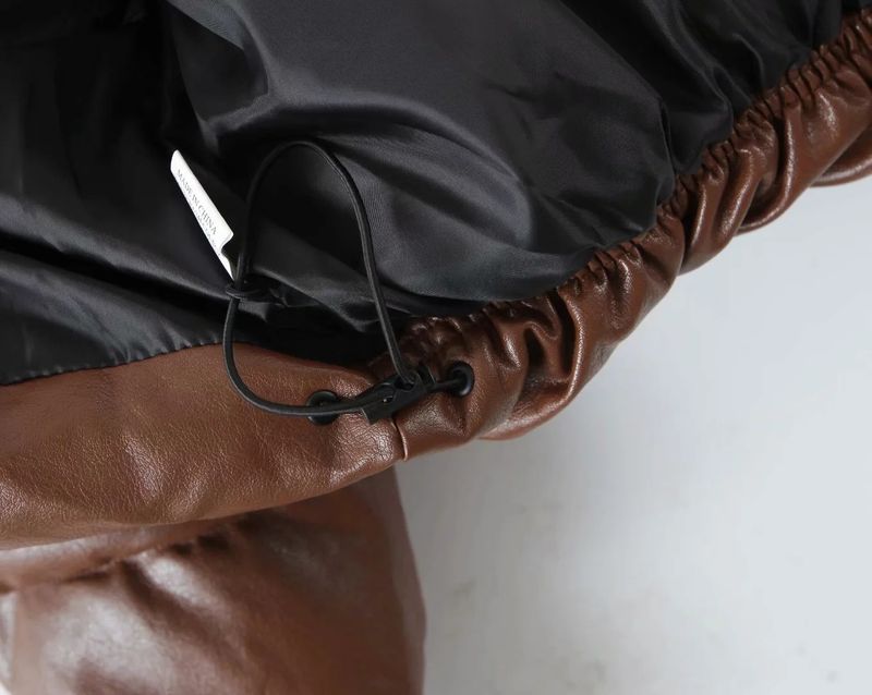 Women's clothing Women's cotton coat new stand-up collar zipper pocket thickened warm cotton coat 8AS2305A_voghion.com