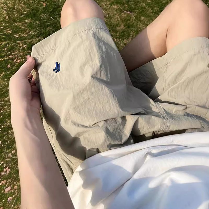 Ice Silk Quick Drying Outdoor Shorts Men's Summer Thin Cool Trendy Brand Pants For Casual Loose Running Sports Capris_voghion.com