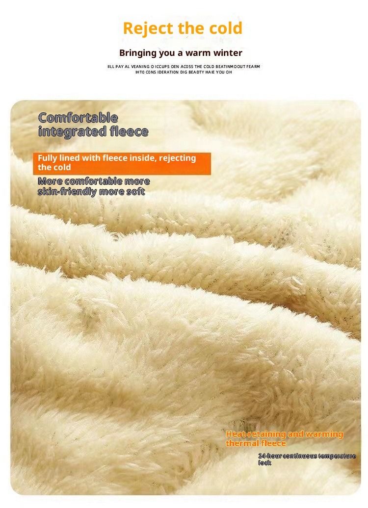 NOKOMETA Winterjacke aus Lammwolle, locker geschnitten, große Größe, Samt, wattiert, dick, winddicht, wasserdicht, warm, Herrenjacke mit Baumwollwattierung_voghion.com