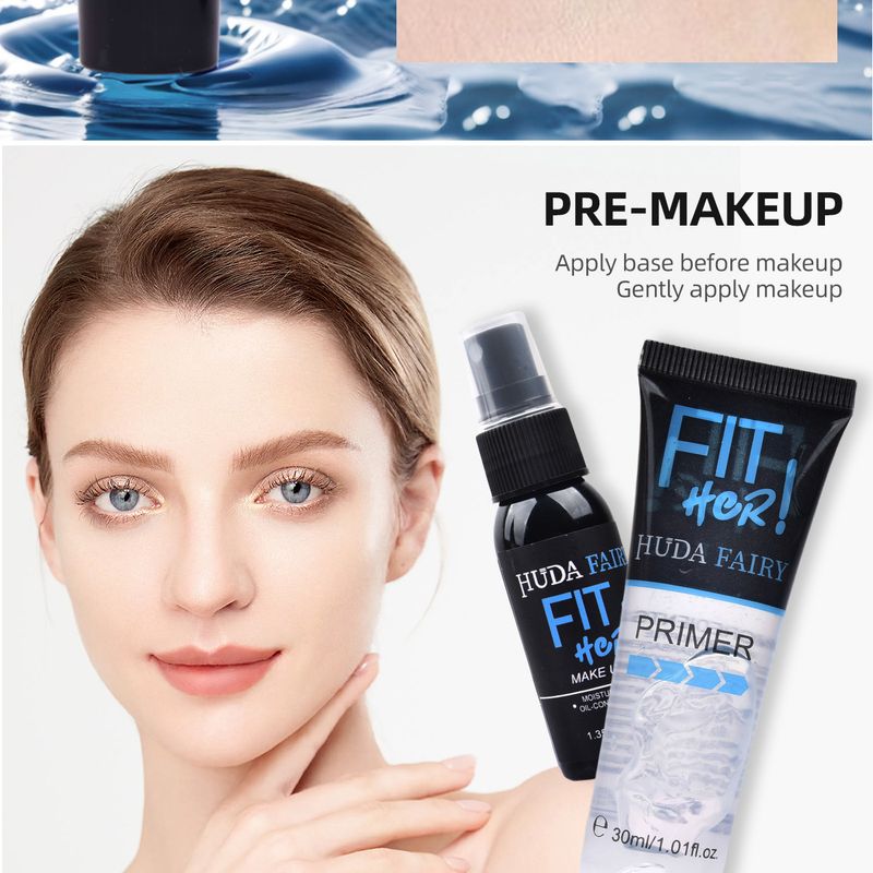 Makeup Sets Makeup Primer 2IN1 Set Makeup Primer Long Lasting Zero Pore Makeup Setting Spray Makeup_voghion.com