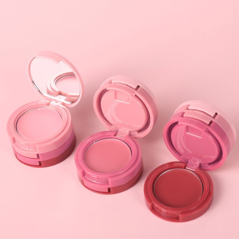 HANDAIYAN 3-Farben-Rouge-Palette zum Zusammenfalten: 3-in-1-Rouge, Kontur und Lidschatten, Mehrzweck-Creme-Rouge_voghion.com