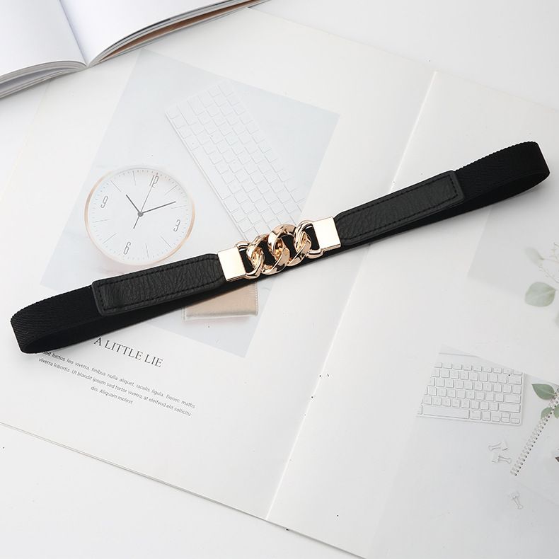 Elastic, Elastic, Fashionable, Minimalist, And Versatile Slim For Women's Dresses, Sweaters, Suits, Outerwear, Waist_voghion.com