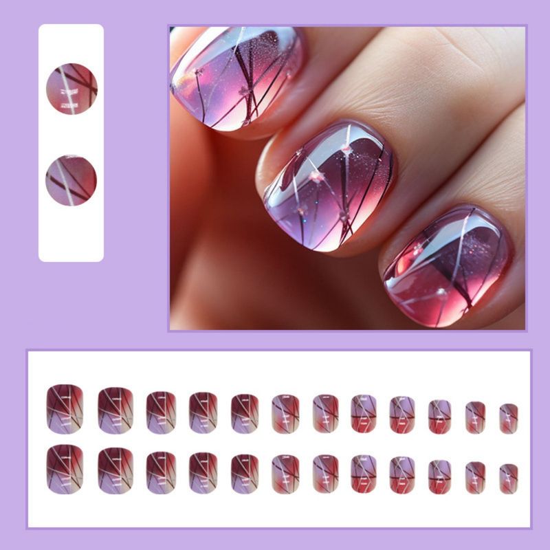 Sigillo in vetro corto Halo Dye Ice Trasparente Sbiancante estivo Pannello per unghie in stile Instagram con armatura_voghion.com