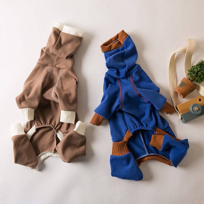 Pet base plus velvet warm four legged clothes slightly elastic small greyhound Whippet clothes four legged clothes anti shedding big dog clothes_voghion.com