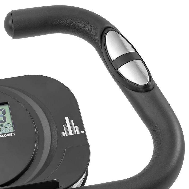 Folding Exercise Bike, Fitness Upright And Recumbent X-Bike With 16-Level Adjustable Resistance, Arm Bands And Backrest_voghion.com