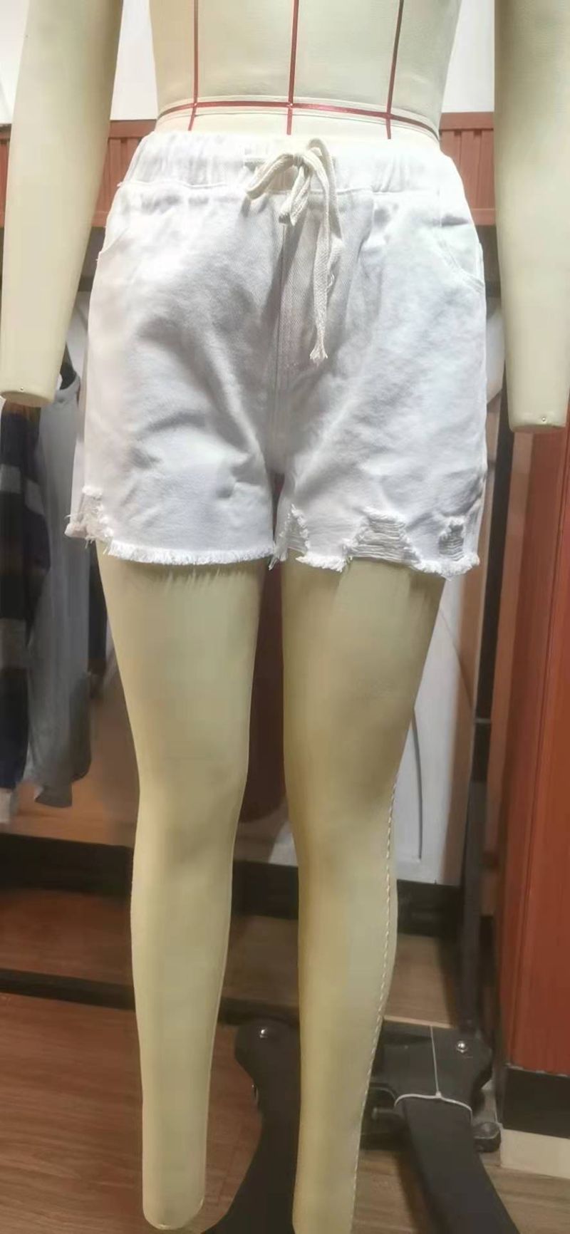 slim, vita elastica, denim, pantaloncini casual, tendenza femminile_voghion.com