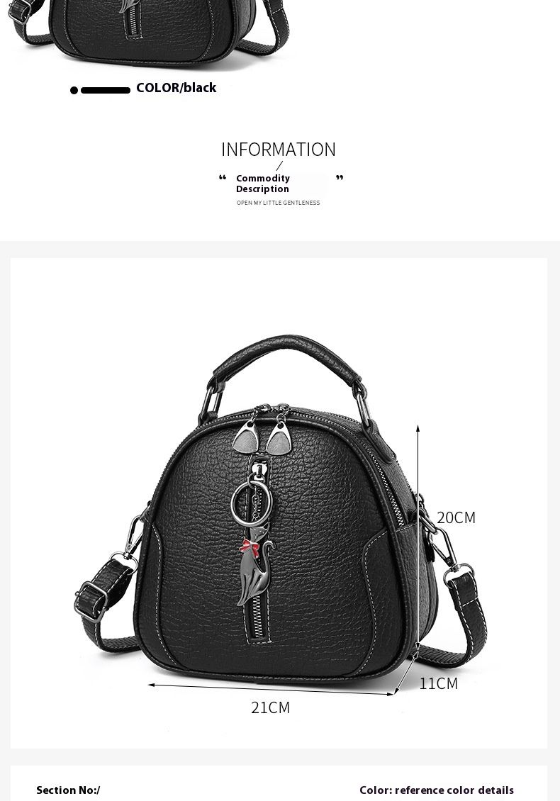 Borsa piccola portatile per pendolarismo da donna, rotonda, alla moda primaverile, nuova e carina, con ciondolo a tracolla, alla moda primaverile del 2024_voghion.com
