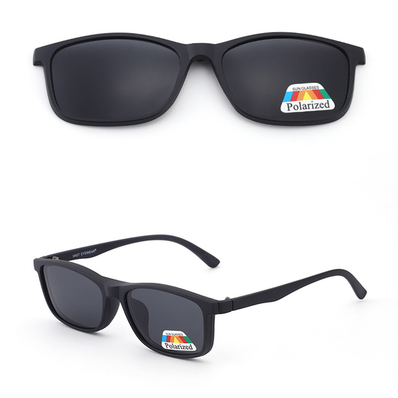 Magnetic Clip-on Sunclasses Polarized Outdoors Sport Driving Eyeglass Frames_voghion.com