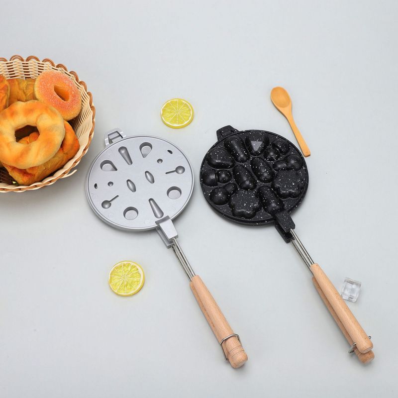 Cake Mold Household Oval Baking Tool Kitchen Egg Waffle Plum Blossom Baking Tray_voghion.com