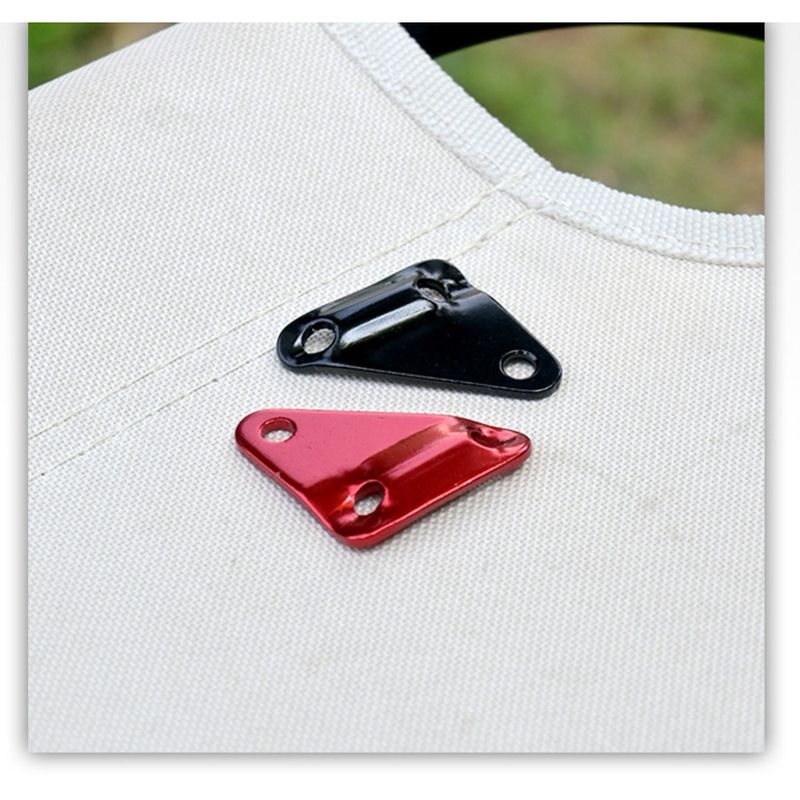 Tent Guyline Tensioners - Aluminum Triangle Rope Clips For Canopy & Tarp | Adjustable Windproof Cord Locks (10-Pack, Silver/Black)_voghion.com