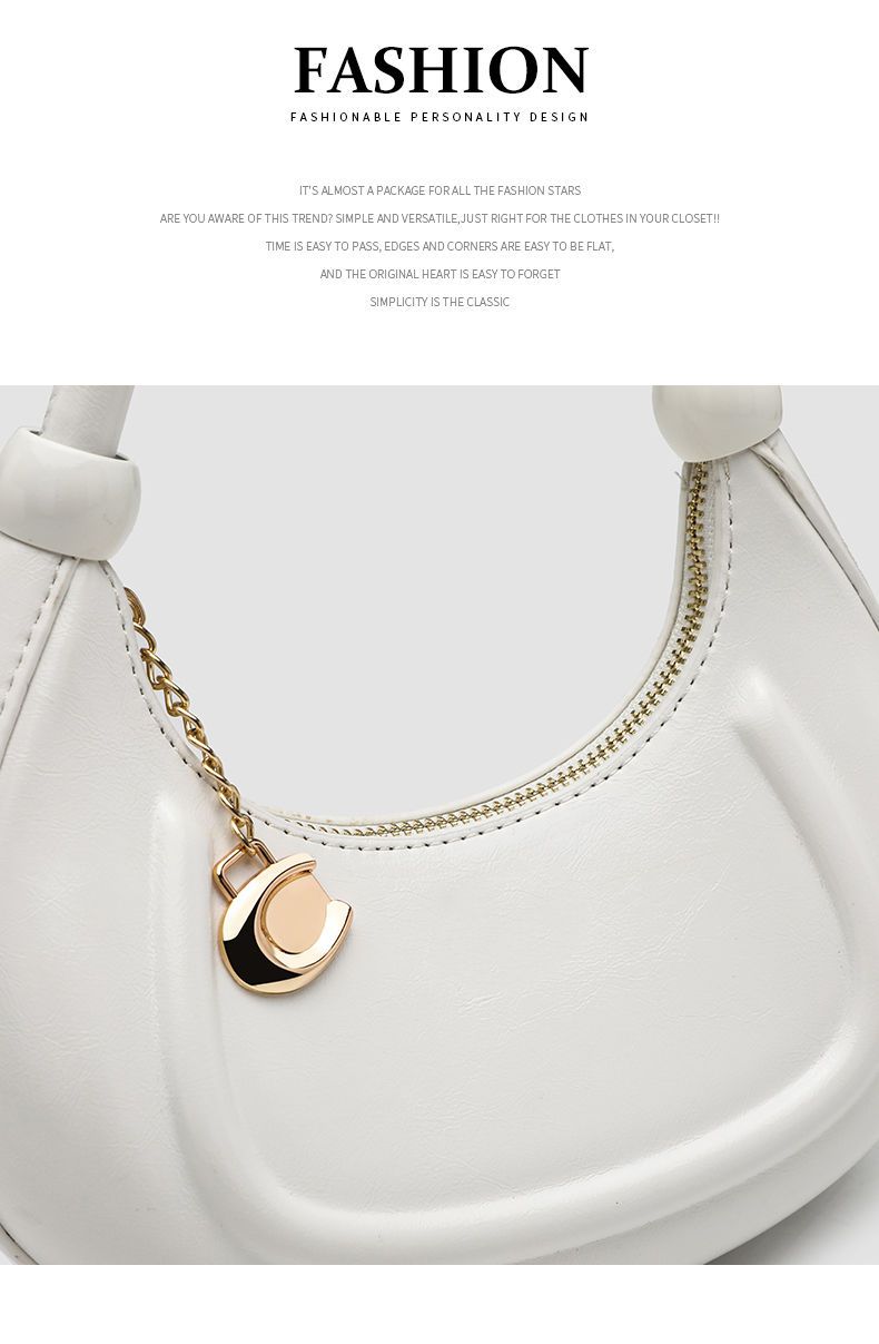 CHARHP&KEJNT Hailey Diary Crescent Women's Small Handbag Single Shoulder Crossbody Bag_voghion.com
