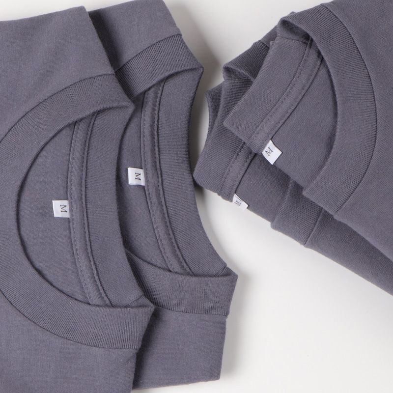 2025d Cool Tone Haze Blue Purple T-Shirt für Herren, reine Baumwolle, einfarbig, mehrfarbig, trendiges Basic-Unterhemd für alle Jahreszeiten_voghion.com
