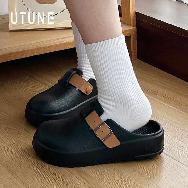 Zoccoli regolabili, pantofole da donna, sandali estivi chiusi, comodi e con suola spessa_voghion.com