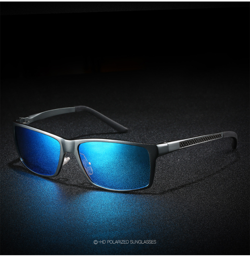 Neue polarisierte Sonnenbrille XY160 aus Aluminium-Magnesium-Serie für Herren aus Kohlefaser mit Fußseide-Zubehör_voghion.com