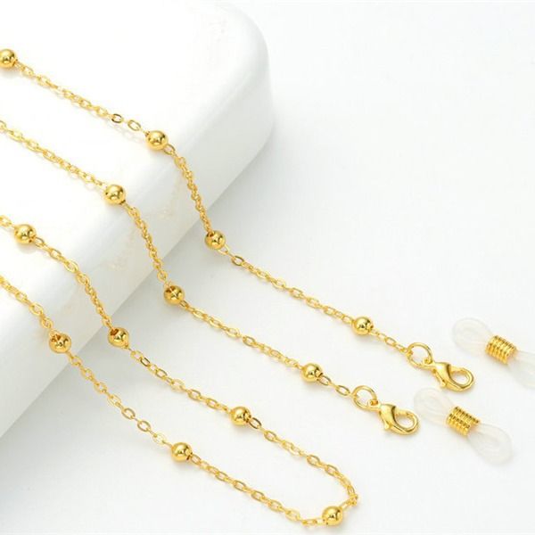New Glasses For Women High-end Metal Hanging Strap Non-slip Simple Beaded Chain Accessories_voghion.com