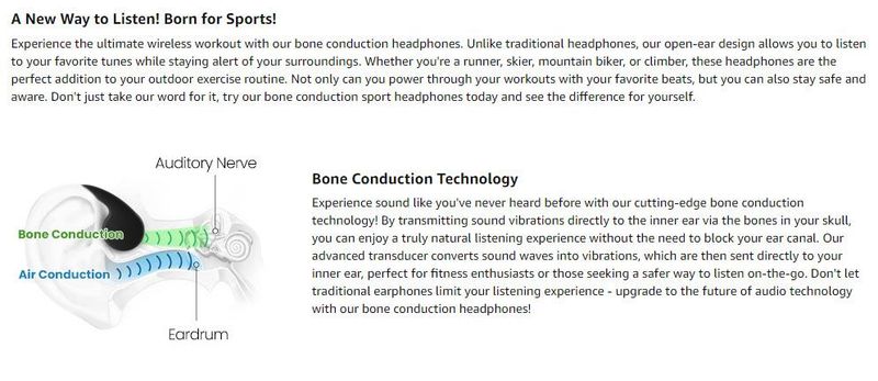 Cuffie auricolari Bluetooth wireless a conduzione ossea HS1 in vendita calda per sport e corsa stereo transfrontaliera_voghion.com