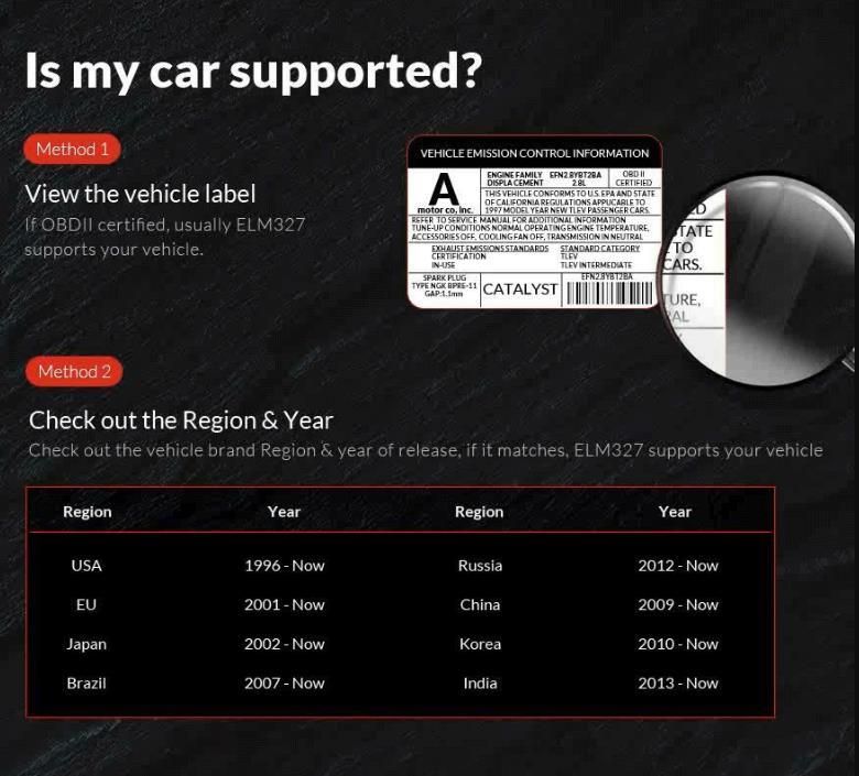 Strumento diagnostico per auto ELM327 V1.5 - Bluetooth OBD2 con chip PIC25K80, compatibile con Android_voghion.com