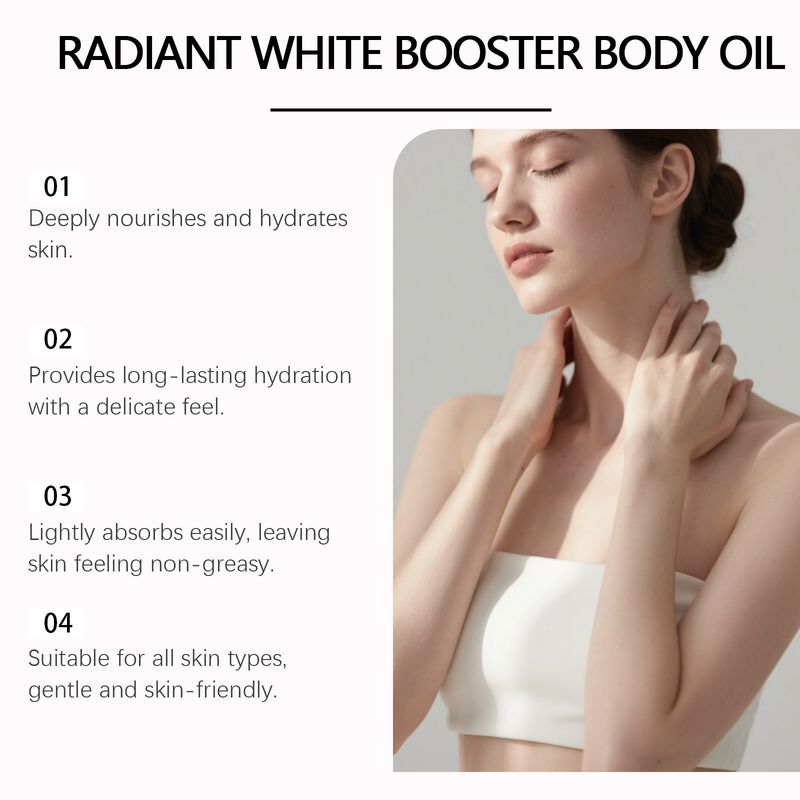 EELHOE Hydraterende, zachte, smerende textuur, elastische, voedende huid, niet-plakkerige lichaamsolie_voghion.com