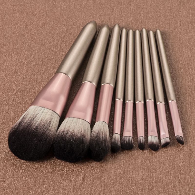 9-teiliges Make-up-Pinsel-Set, Cabocinon-Set, Make-up-Tools, Lidschattenpinsel, Puderpinsel, Beauty-Make-up GUJHUI_voghion.com