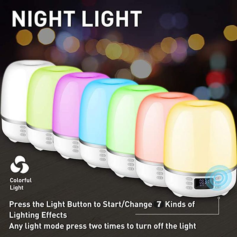 Juhtmeta kõlar 360 kraadi pöörlev projektor öövalgus LED-lamp Bluetooth muusikapleier digitaalne kella tugi SD-kaardi vitog_voghion.com